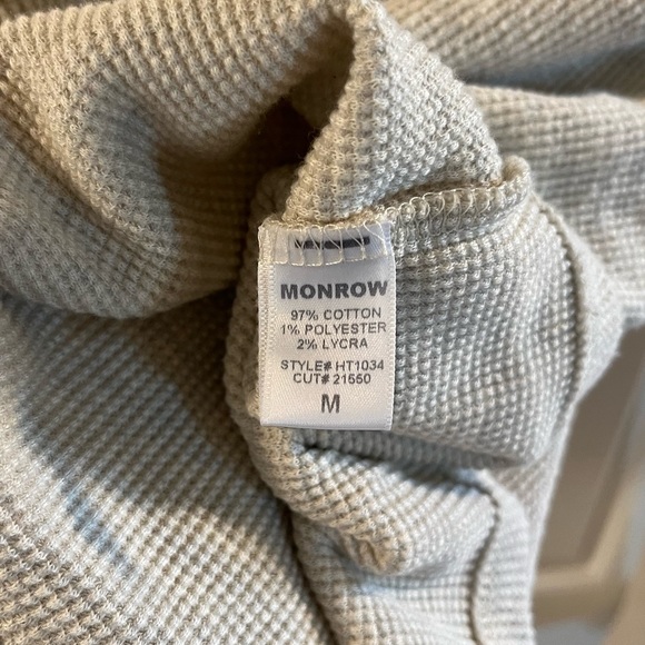 Monrow Thermal Cropped Hoodie - Picture 6 of 7